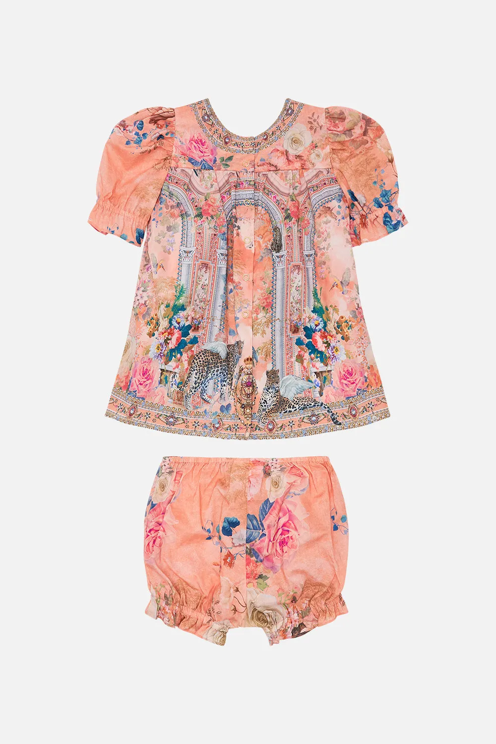 BABIES PUFF SLEEVE TOP AND BLOOMER SET THE JEWELLERY PALACE