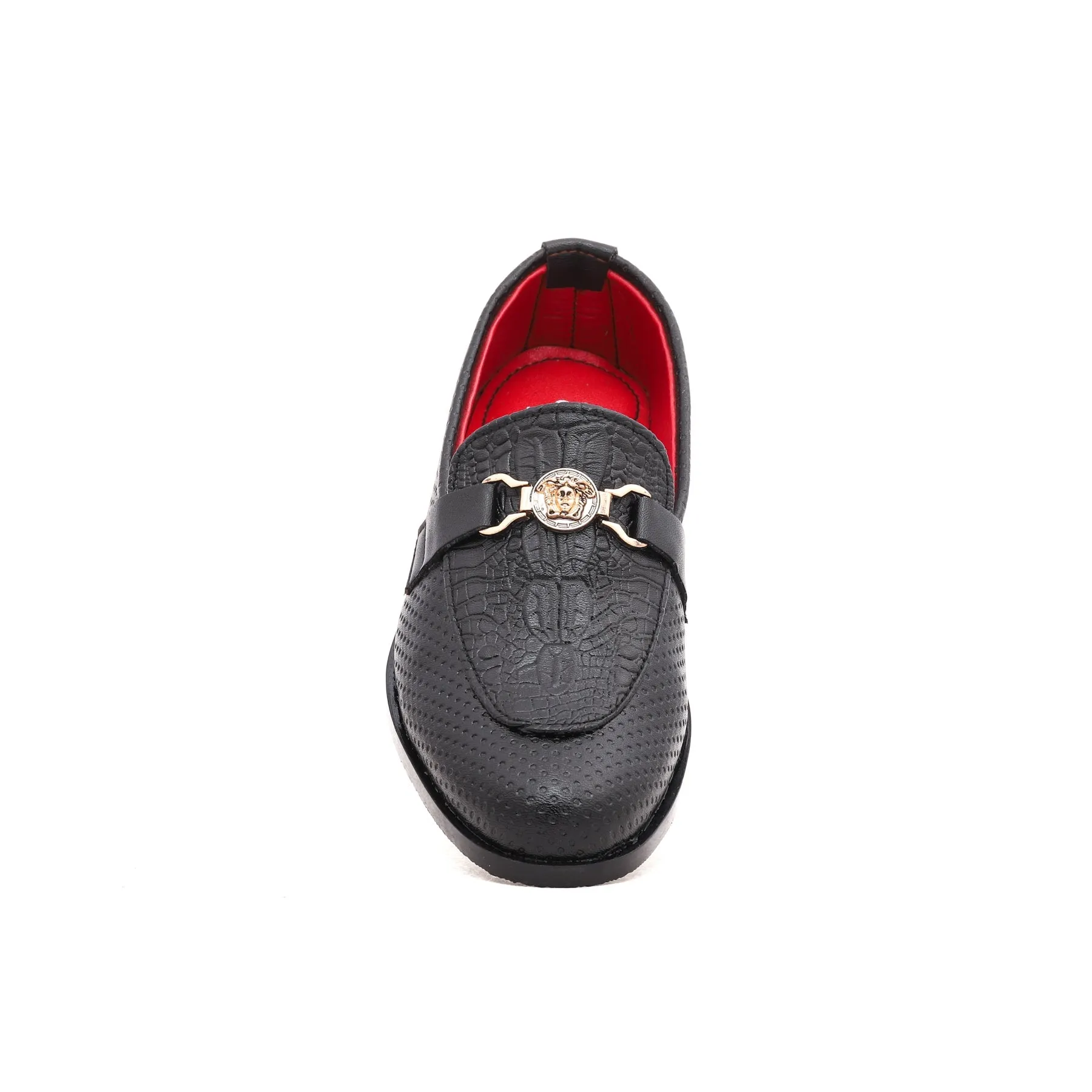 Boys Black Formal Shoes KD0455