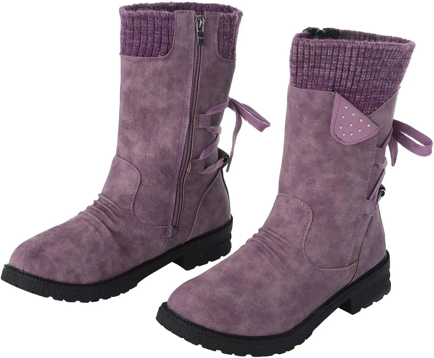 Brown Ankle Winter Boots for Women 2023 Trendy Waterproof Lightweight Winter Boots Synthetic Women Womens Winter Booties Wide Snow Boots for Women Waterproof Size 6 Botas De FrO Para Mujer