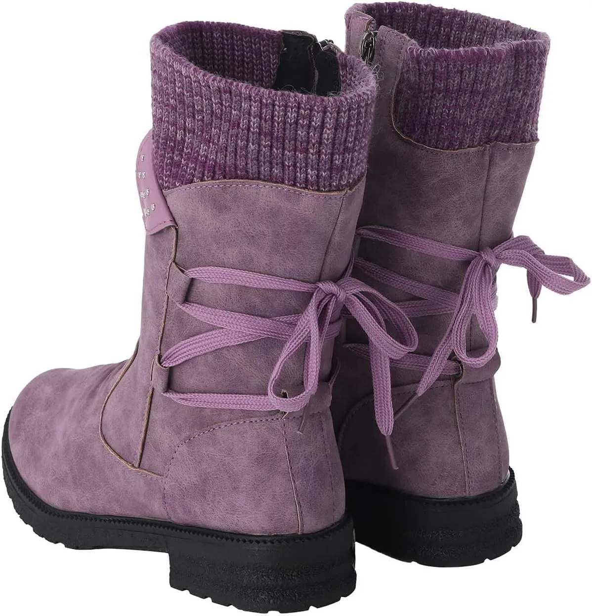 Brown Ankle Winter Boots for Women 2023 Trendy Waterproof Lightweight Winter Boots Synthetic Women Womens Winter Booties Wide Snow Boots for Women Waterproof Size 6 Botas De FrO Para Mujer