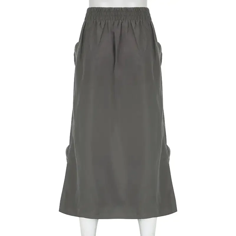 Cargo Midi Skirt^