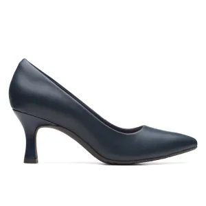 Clarks Kataleyna Gem Navy Leather
