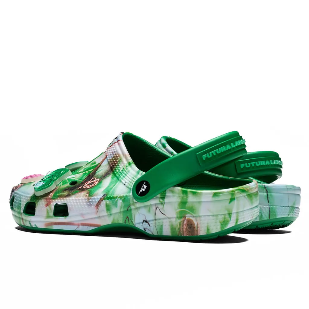 Crocs x The Futura Laboratories Classic Clog - Green Ivy