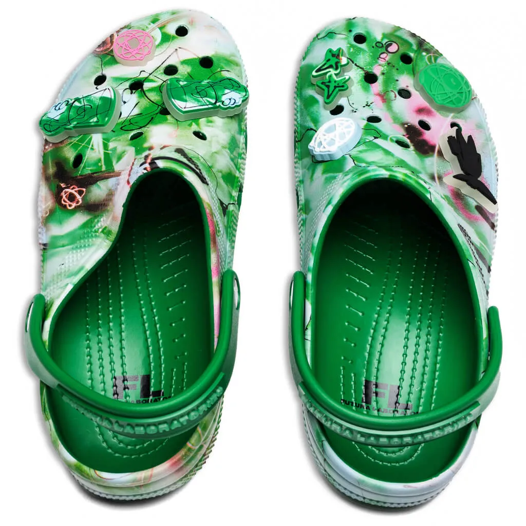 Crocs x The Futura Laboratories Classic Clog - Green Ivy