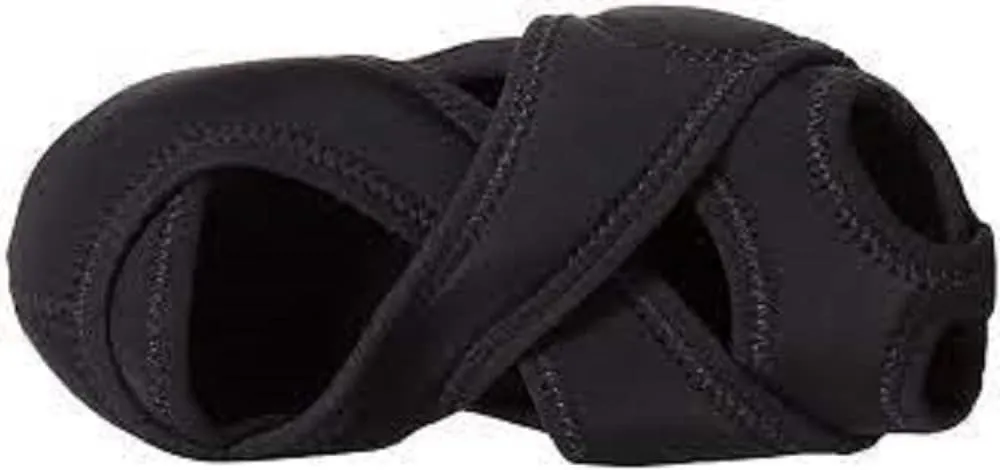 Danshuz Neoprene Cross Wrap Shoe (BLACK, SMALL) - 6495