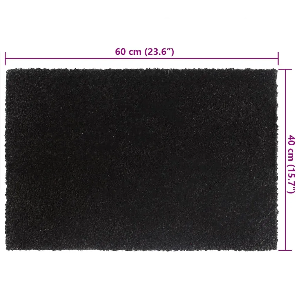 Door Mats 5 pcs Black 40x60 cm Tufted Coir