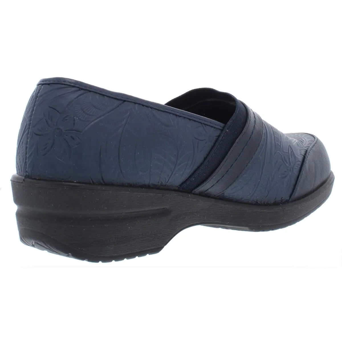 Easy Street Womens Origin Leather Embossed Clogs