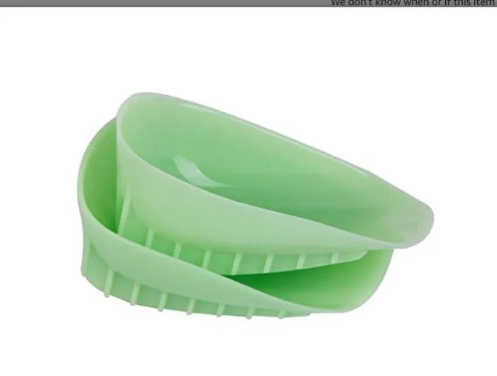 Importikaah I Heel Pads Cup Insole Cushion I Heel Spur Pain Relief I 1 Pair - Green