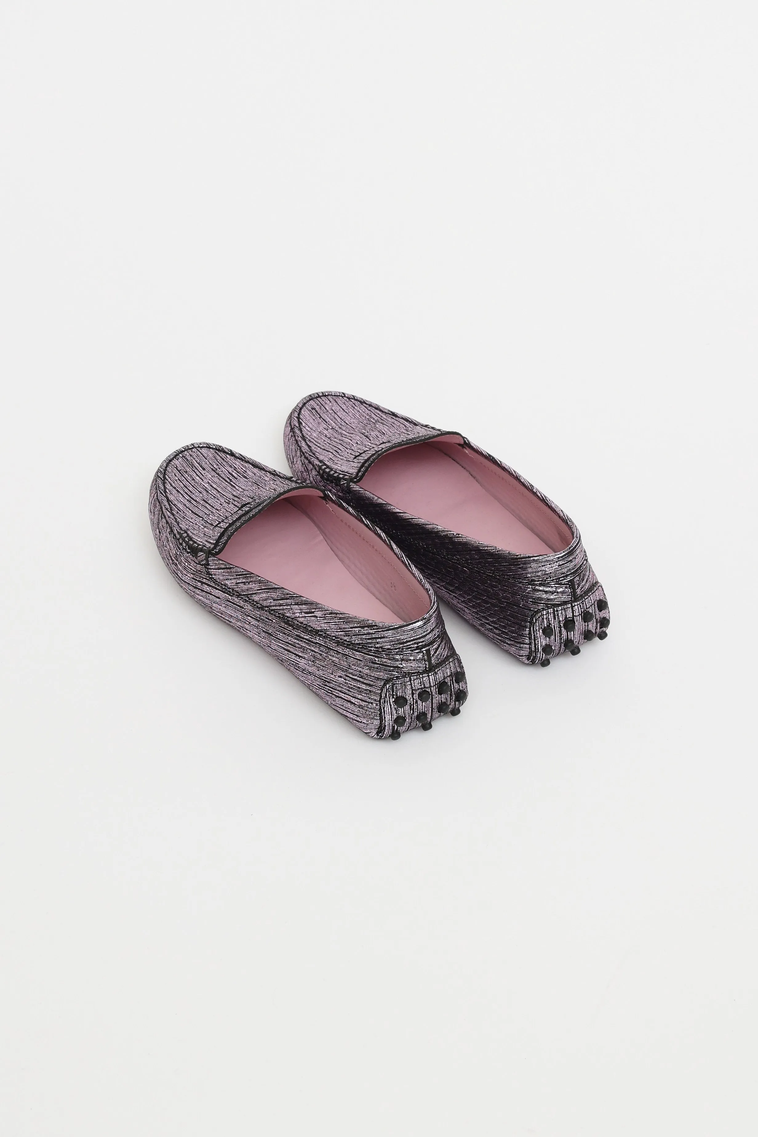 Purple Metallic Driving Loafer