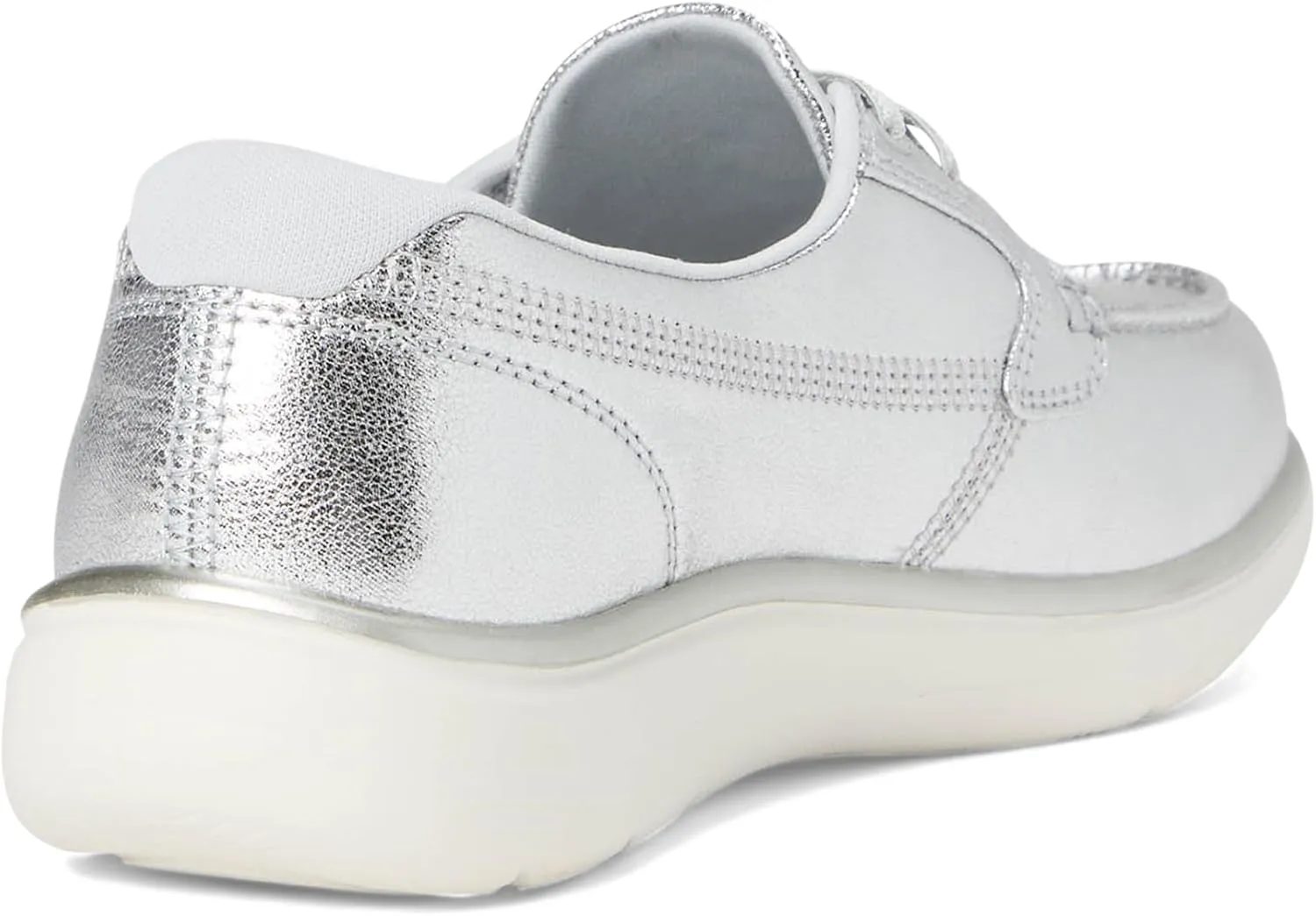 SKECHERS Women's On-The-go Flex Radiant Metallic Canvas Boat Shoe