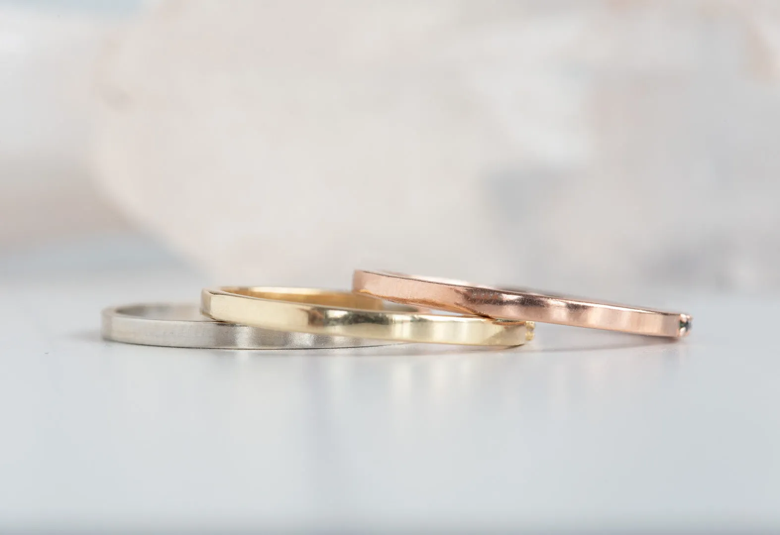 Smooth 14k Gold Wedding Band