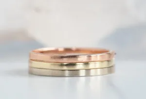 Smooth 14k Gold Wedding Band