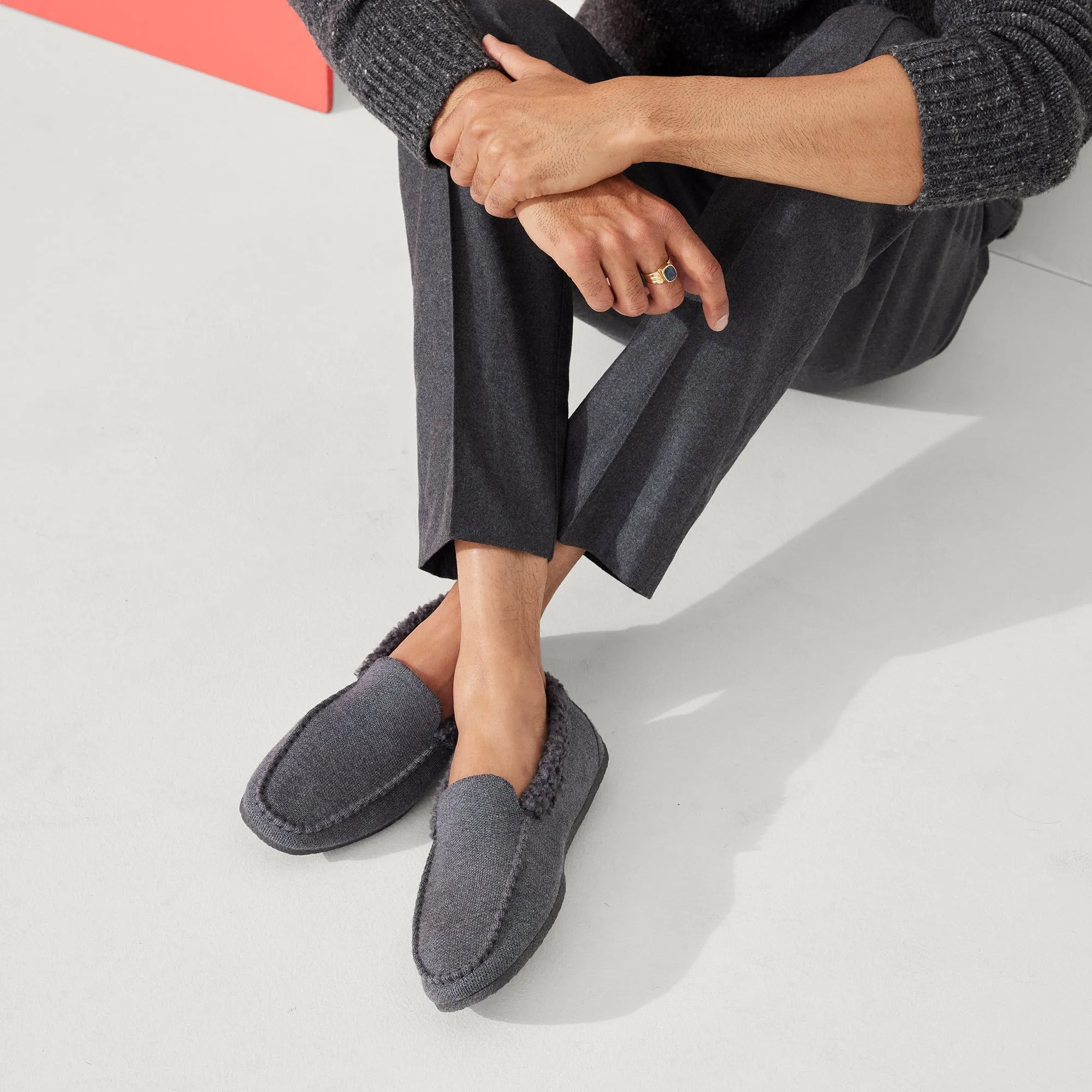 The Men's Slipper - Mountain Grey