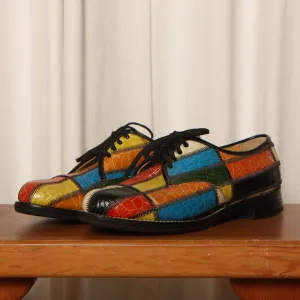 Vintage 60's Patchwork Leather Oxfords
