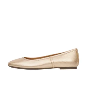 Vionic Womens Orinda Square Toe Ballet Flat Gold