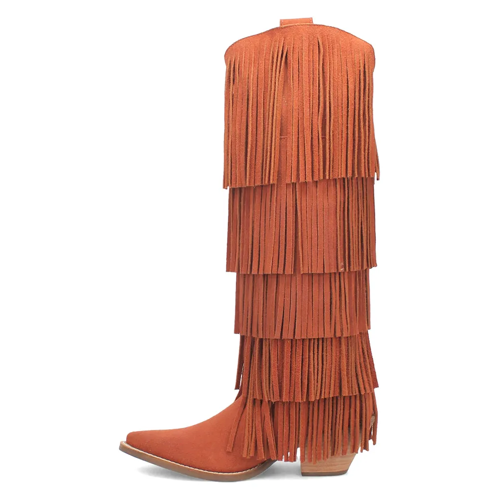 Wild Child Fringe Snip Toe Cowboy Boots